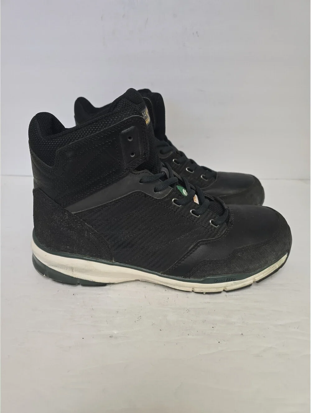 Dakota Men's 3617 Mid-Cut Quad Lite Steel Toe Steel Plate Shoes Black Size 9M